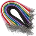 Miniatyrbilde 3 av 8: 50 stk Halskjede String Tau Skinn Vokset Cord Chain KAFFE Coffee