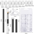 Miniatyrbilde 2 av 10: Rask bygge spiker former falske spiker tips 100 STK 100 STK 100Pcs