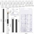 Pikkukuva 2 / 10: Quick Building Nail Forms tekokynsien kärjet 100 kpl 100 kpl 100Pcs