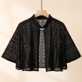 Pikkukuva 4 / 10: Rose Jacquard polyesterihuivit aurinkosuojahuivi PUNAINEN Red