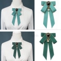 Pikkukuva 9 / 9: Rusetti Bowknot rintakorut MUSTA Black
