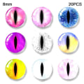 Miniatyrbilde 1 av 10: 20 stk/10 par Eyes Crafts Eyes Puppet Crystal Eyes 8MM 8MM 8mm