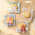 Miniatyrbillede 1 af 8: 100 stk Cookies Emballagepose Selvklæbende poser 3 3 3
