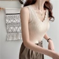 Miniatyrbillede 4 af 10: Tank Top Crop Top SORT Black