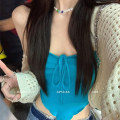 Miniatyrbilde 5 av 10: Sexy Sling Crop Top APRIKOS Apricot