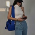Miniatyrbilde 6 av 8: Turtleneck Knitwear Off Shoulder Topper RØD red