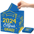 Miniatyrbillede 6 af 10: 2024 Graduation Season Message Box Layout for dimissionsceremoni red