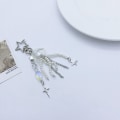 Miniatyrbilde 10 av 10: Manet Phone Charm Strap Star Pendant Nøkkelring BLÅ 15,5CM Blue 15.5cm-15.5cm