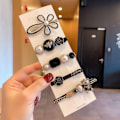 Pikkukuva 1 / 8: 5 KPL Hiusneula Clip Hiusneula 5 KPL MUSTA 5PCS Black