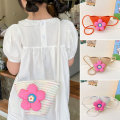 Miniatyrbilde 4 av 10: Crossbody-veske for barn i bomullsvev ORANSJE orange