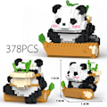Miniatyrbillede 1 af 10: Panda byggeklods legetøj samlet legetøj 3 3 3