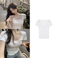 Pikkukuva 6 / 10: Vintage Slim T-paita pitsi lyhythihainen WHITE M white M