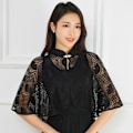 Miniatyrbilde 9 av 9: Rose Jacquard Polyester Sjal Solbeskyttelse Skjerf APRIKOS Apricot