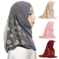 Pikkukuva 7 / 10: 2-6 vuotta vanha Hijab Cap -päähuivi WINE RED Wine red