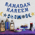 Miniatyrbillede 8 af 10: Ramadan Kareem Banner Eid Mubarak Ornament A A