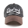 Miniatyrbillede 7 af 8: Broderi Baseball Caps Distressed Faded Casquette KAFFE coffee