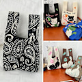 Miniatyrbild 5 av 10: Stickad handväska Knot handledsväska SVART STYLE3 STYLE3 black style3-style3