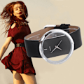Miniatyrbillede 7 af 8: Dameur Quartz Armbåndsur SORT black