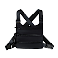 Miniatyrbillede 1 af 10: Multi Pocket Chest Bag Outdoor Vest Taske SORT SORT Black
