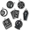 Miniatyrbillede 5 af 6: Sort Tarot Charms Magic Witch Charms Sort tema charms