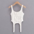 Miniatyrbillede 4 af 10: Sort Toppe Sexet Ærmeløs SORT-XL SORT-XL Black-XL