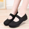Miniatyrbillede 8 af 10: Kvinder Flats Sko Square Toe Single Sko SORT 40 black 40