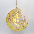 Miniatyrbild 5 av 10: Eid Mubarak Moon Lamp Hanging Lantern Pendel Trä C C