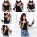 Miniatyrbillede 8 af 9: T-shirt toppe se gennem bluse 5 5 5
