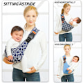 Miniatyrbild 3 av 5: Babysele - 2024 Ny babysele Bärsele Nyfödd till Småbarn, Justerbar