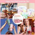 Miniatyrbild 6 av 7: Silikonisform med lock för Stanley Cup, Tumbler isform, Cylinder silikonisformar för frys BPA-fri, Diskmaskinssäker (Grå) Pink