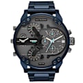 Miniatyrbild 4 av 5: All-Match Mode Stilig Cool Style Oversized Stor Urtavla Dubbla Insatser Gummibelagd stålbälte Quartz Watch Röd White