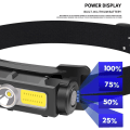 Miniatyrbilde 4 av 5: Hodelykt 7 Lysmoduser Oppladbar Vanntett Justerbar Lampe for Utendørs Fiske Camping Fotturer Løping Lysstang Hodelykt LED Lommelykt