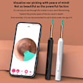 Pikkukuva 7 / 7: Langaton Älykäs Visuaalinen Korvanpuhdistin USB WiFi Otoskooppi TW1 Korvavahan Poistotyökalusetti Kameralla Korvaendoskooppi HD 1080P iPhone iPad Androidille White