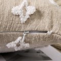 Miniatyrbilde 3 av 5: Set med 2 dekorative pynteputeretrek Rhombic Jacquard putetrekk Myk rektangulær putetrekk 12x20 tommer, Beige