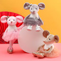 Miniatyrbilde 3 av 5: Plysj muse utstoppede dyr leker ballerina dukker ballettdans oppvisning gaver for jenter 15,5 tommer (rosa)