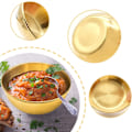 Miniatyrbillede 3 af 3: 4 stk. Guld Rustfrit Stål Sauce Dip Skåle, Små Sojasovs Skål Appetizer Tallerkener, Sushi Krydderi Dip Skål