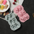 Miniatyrbillede 5 af 5: Bil Silikoneform 3D Bilform Chokolade Slikform Sød Racerbilform til Børn Brugt til at lave håndlavede kager, farveblyanter, fondant, isterninger (2 stk)