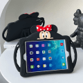 Pikkukuva 2 / 5: Yhteensopiva iPad 9. sukupolven kotelon kanssa 2021/iPad 8. sukupolven kotelon kanssa 2020 10,2 tuumaa, iPad 7. sukupolven kotelo 2019, söpö sarjakuva kotelo jalustalla (musta)