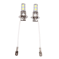 Pikkukuva 1 / 4: 9SMD, 2x H3 5050 Valkoinen 9 SMD LED Xenon DC12V Auto Auton Sumuvalo Lamppu LED-polttimot 6500K, H3 9SMD