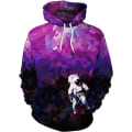 Miniatyrbilde 1 av 3: Herre Langærmet Hoodie Halloween Morsom Crew Neck Genser med Kengurulomme Jul Flerfarget 3D Print Genser Genser（Størrelse：L） Style04 L