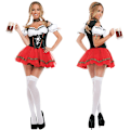 Pikkukuva 1 / 7: Tarjoilijan Puku Halloween Oktoberfest Tarjoilijan Puku Red M