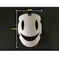 Miniatyrbillede 2 af 5: Mask fuldt ansigt horror mystisk smiley hvid maske mand - afvis kamera system