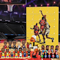 Miniatyrbillede 1 af 5: NBA Julekalender 2024 til Jul - NBA Julekalender med 24 Døre, James, Kobe, osv. Tartan Gaveæsker A