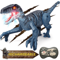 Miniatyrbilde 1 av 5: Mini fjernstyrte dinosaurer, dinosaurleker for gutter i alderen 3 4 5 6 7 8+, 2,4 GHz en-nøkkel demo dinosaurer, barneleker gaver til bursdag og jul