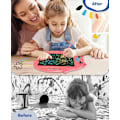 Miniatyrbillede 3 af 5: LCD-skrivetablet til børn, 10 tommer LCD-tegneblok, farverig skrivetablet til børn i alderen 3-6 år, læringsspil, gaver, sletbar genanvendelig skrive- og tegneblok