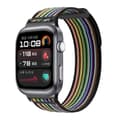Miniatyrbild 2 av 3: For Huawei Watch D2 Nylon Watch Strap Adjustable Replacement Band Multicolor Black Rainbow