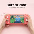 Miniatyrbild 3 av 5: 4 st katt tass formade tumgreppskåpor, mjukt silikonskydd för joystick kompatibel med Nintendo Switch/OLED/Switch Lite (rosa & blå)