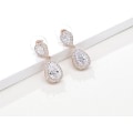 Miniatyrbild 4 av 5: Tåardrop Cubic Zirconia Drop Örhängen Halsband Brud Smyckeset Bröllop Bal Gåvor För Brudtärna