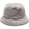 Miniatyrbilde 1 av 5: Vinterfalsk pels bøttehatt Fluffy varm hatt for kvinner menn