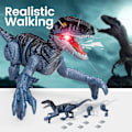 Miniatyrbild 2 av 5: Mini fjärrstyrda dinosaurier, dinosaurie leksaker för pojkar i åldern 3 4 5 6 7 8+, 2,4 GHz en-knapps demo dinosaurier, barnleksaker presenter för födelsedag och jul